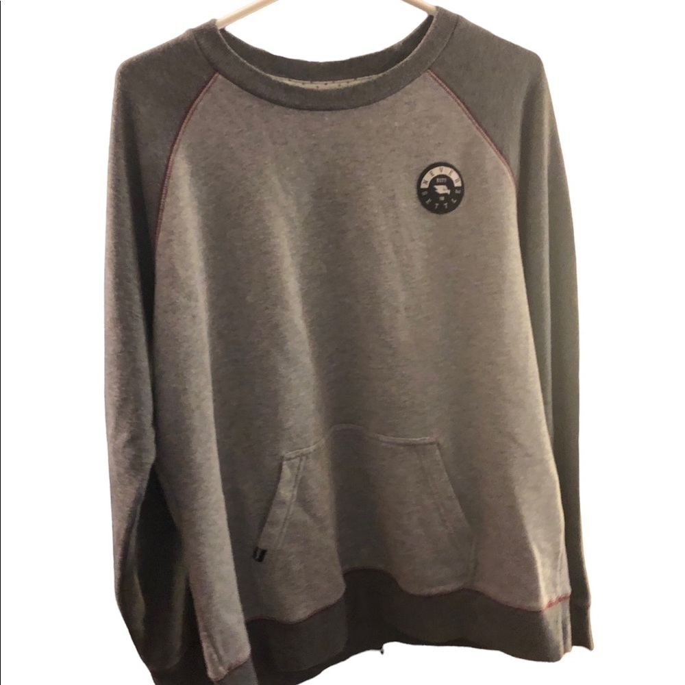 Tony Hawk Sweatshirt Crew Never Settle 98, Men’s Large Grey Skateboard Boardwear